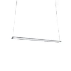 Arcchio lámpara colgante LED de oficina Samu, arriba/abajo, atenuable, aluminio
