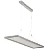 Arcchio lámpara colgante LED Dorean, plata, metal, 120cm