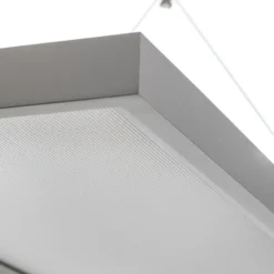 Arcchio lámpara colgante LED Dorean, plata, metal, 120cm