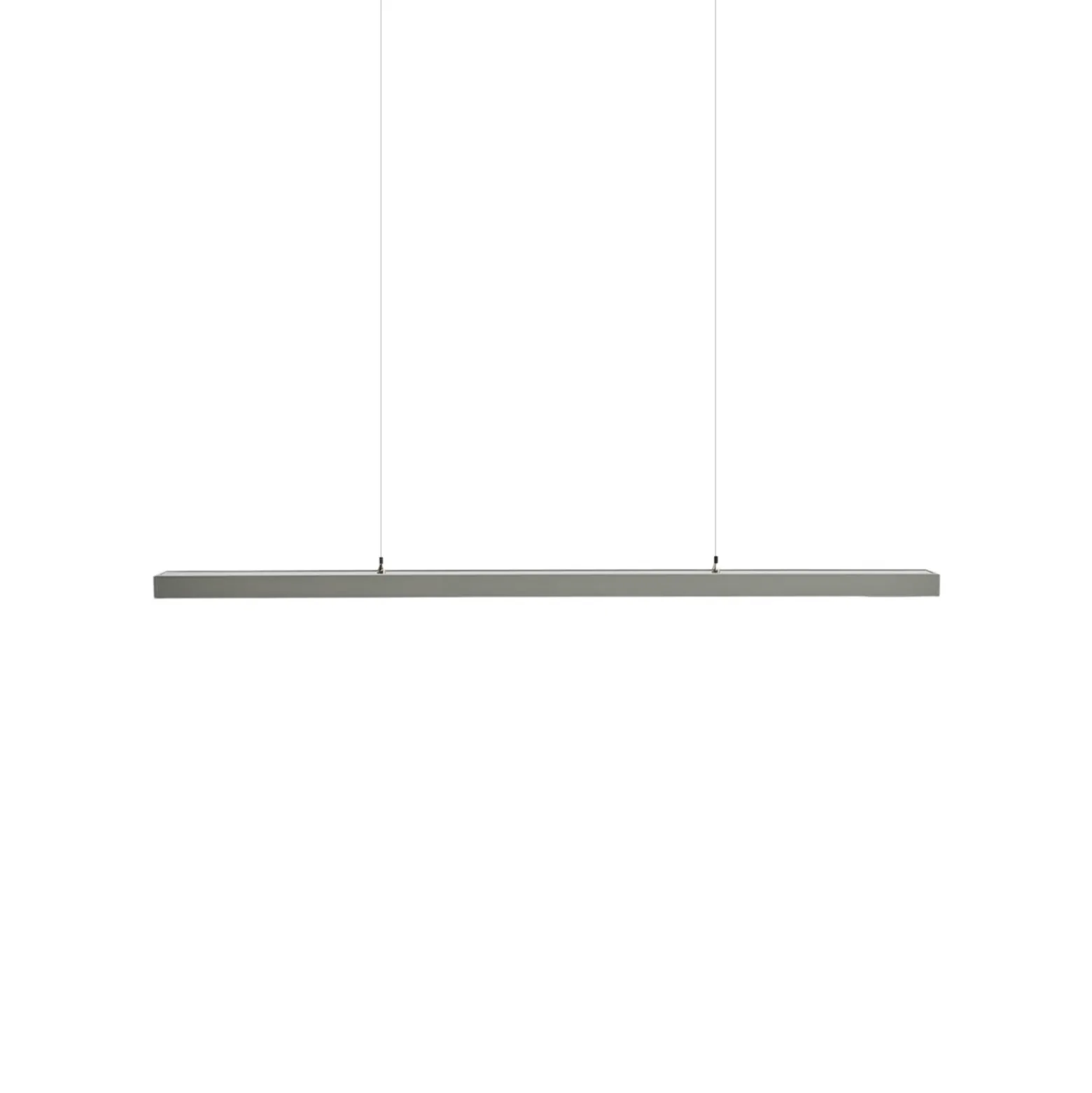 Arcchio lámpara colgante LED de oficina Jolinda, plata, 118cm, arriba/abajo