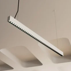 Arcchio lámpara colgante LED de oficina Jolinda slim, metal, arriba/abajo