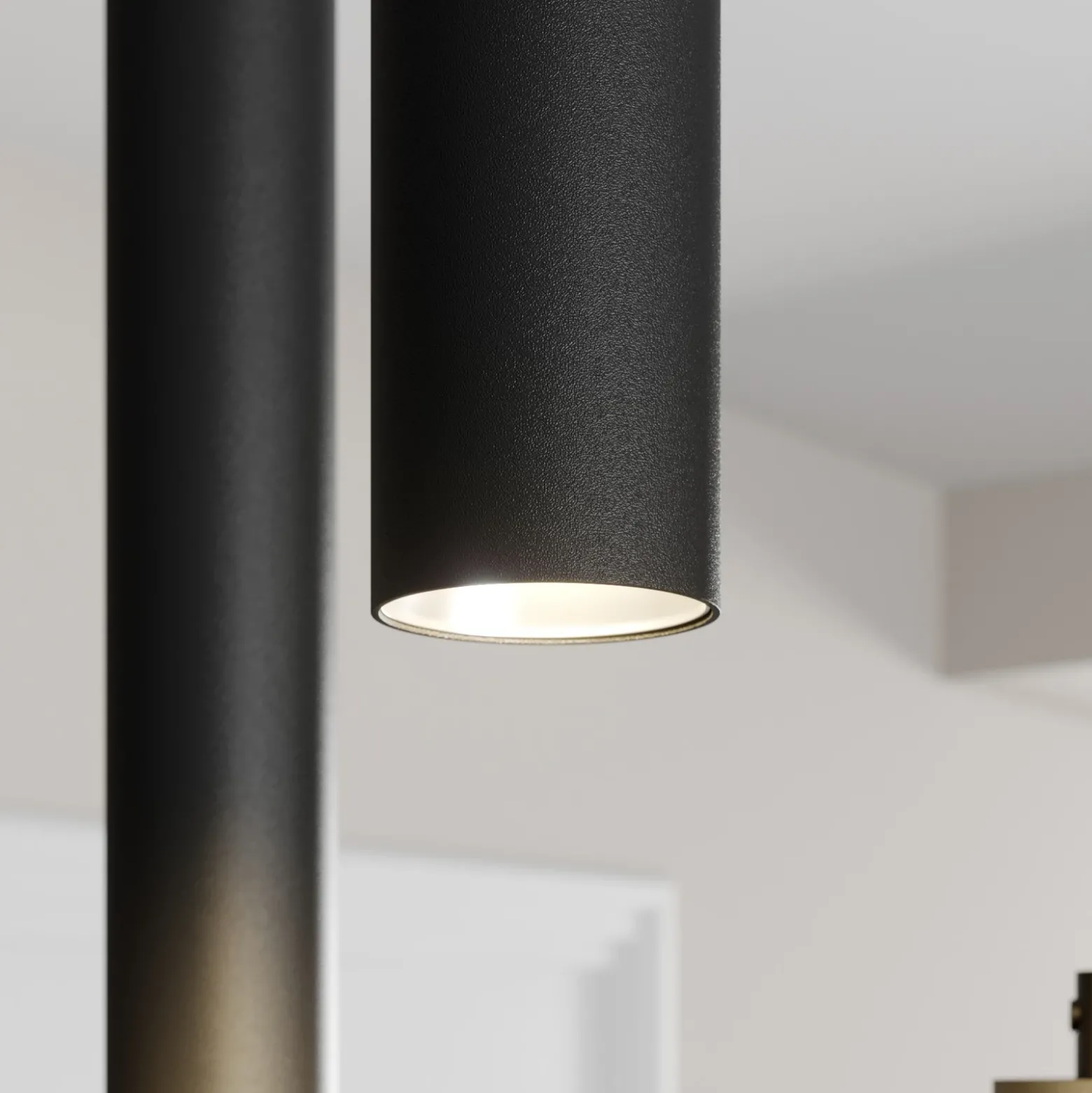 Arcchio Lámpara colgante LED Franka, 3 luces, Ø 24 cm, negra