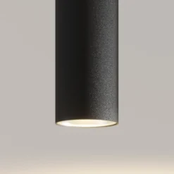 Arcchio lámpara colgante LED Franka, 2 luces, negro, aluminio