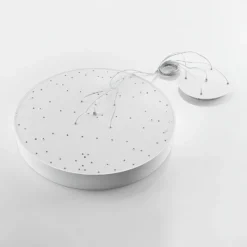Arcchio lámpara colgante LED Noabelle, Ø 80 cm, blanco, metal