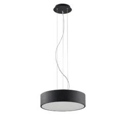 Arcchio lámpara colgante LED Noabelle, negra, 40 cm, metal