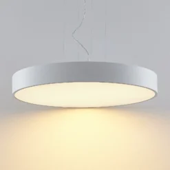Arcchio lámpara colgante LED Noabelle, Ø 80 cm, blanco, metal