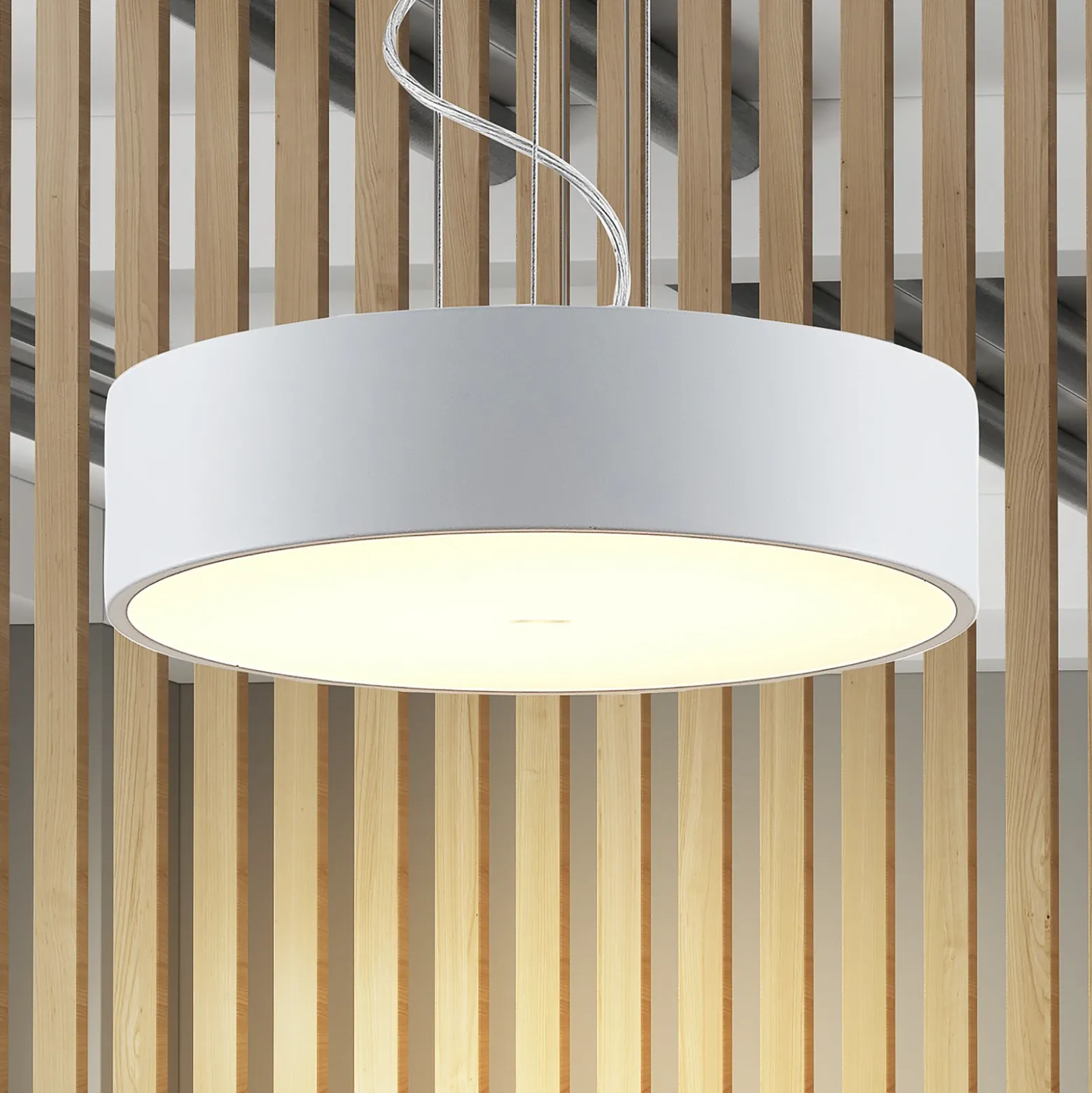 Arcchio lámpara colgante LED Noabelle, Ø 40 cm, blanco, metal