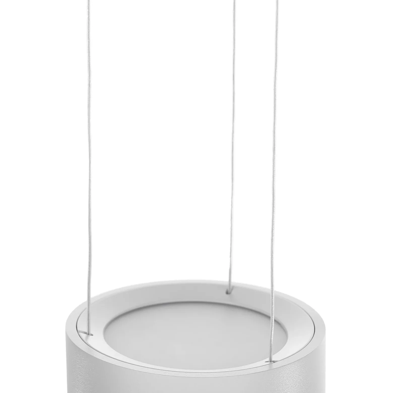 Arcchio Lámpara colgante LED Rotari, lente, arriba/abajo, blanca