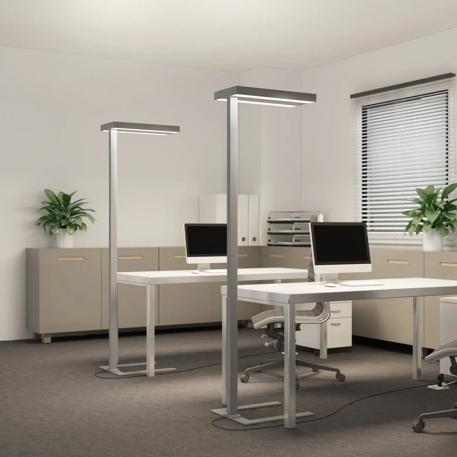 Arcchio lámpara de pie LED Logan Ultra, CCT, sensor, atenuable