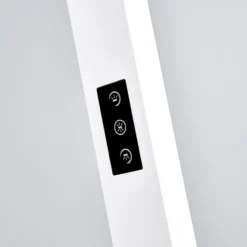 Arcchio lámpara de pie LED para oficina Jolinda, blanca, metal, sensor