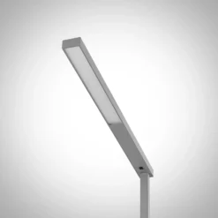 Arcchio lámpara de pie LED para oficina Tamilo, plata, metal, 194cm