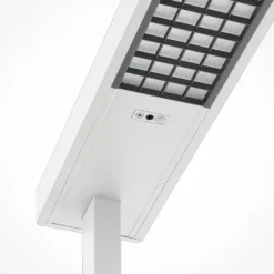 Arcchio lámpara de pie LED para oficina Susi, blanca, sensor, regulador táctil