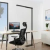 Arcchio lámpara de pie LED para oficina Tamilo, negro, metal, 194cm