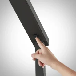 Arcchio lámpara de pie LED para oficina Tamilo, negro, metal, 194cm