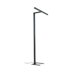Arcchio Lámpara de pie LED para oficina Jolinda, en forma de T, negra, 4.000 K