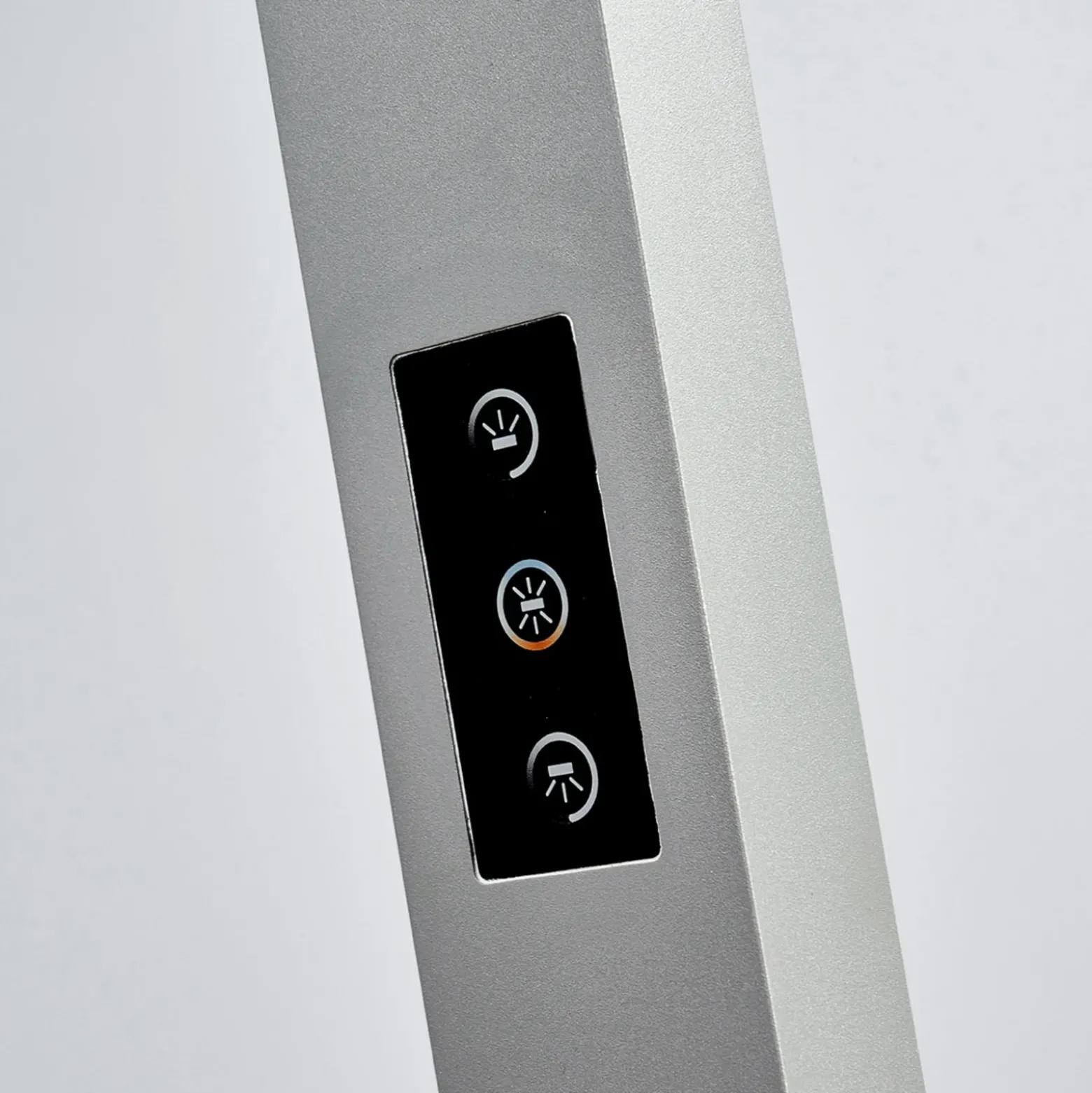 Arcchio lámpara de pie LED para oficina Jolinda, plata, CCT, sensor,