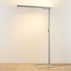 Arcchio lámpara de pie LED para oficina Susi, plata, sensor, atenuador, CCT