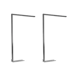 Arcchio Lámpara de pie LED para oficina Jolinda, set de 2, plata, 4.000 K