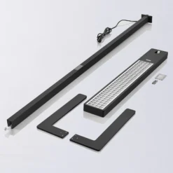 Arcchio lámpara de pie LED para oficina Susi, negra, sensor, regulador táctil