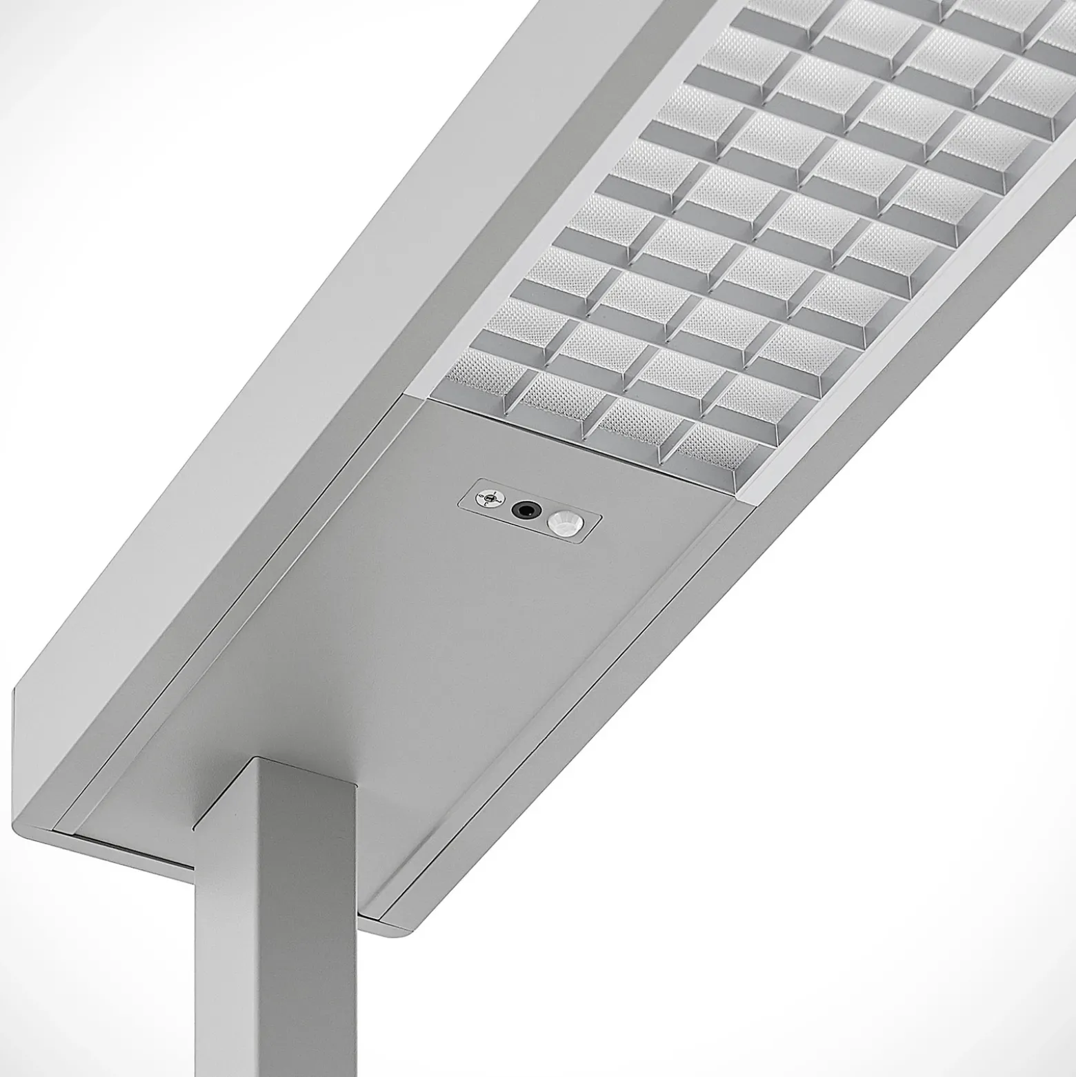 Arcchio lámpara de pie LED para oficina Susi, plata, sensor, atenuador, CCT