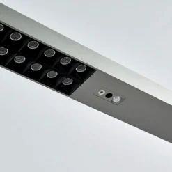 Arcchio Lámpara de pie LED para oficina Jolinda, set de 2, plata, 4.000 K