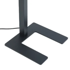 Arcchio Lámpara de pie LED para oficina Jolinda, en forma de T, negra, 4.000 K