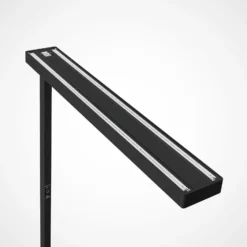 Arcchio Lámpara de pie LED para oficina Susi, set de 2, negra, sensor
