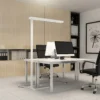 Arcchio Lámpara de pie LED para oficina Susi, set de 2, blanca, sensor
