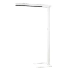 Arcchio Lámpara de pie LED para oficina Susi, set de 2, blanca, sensor