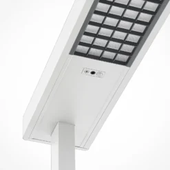 Arcchio Lámpara de pie LED para oficina Susi, set de 2, blanca, sensor