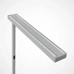 Arcchio Lámpara de pie LED para oficina Susi, set de 2, plata, sensor