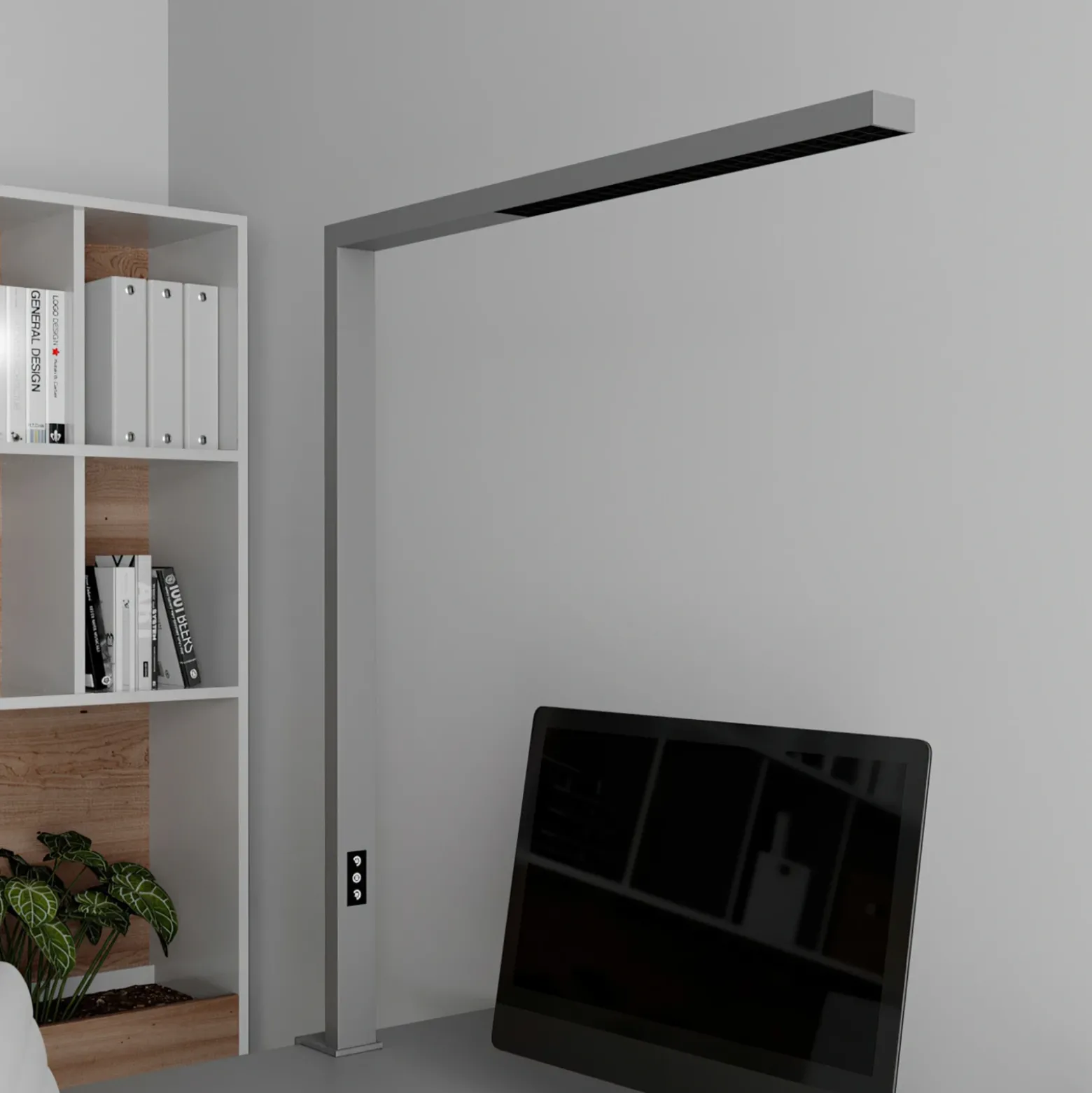 Arcchio lámpara de pinza LED Jolinda, plata, metal, atenuable