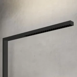 Arcchio lámpara de pinza LED Jolinda, negra, aluminio, atenuable
