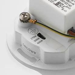 Arcchio Lámpara empotrable LED Vexi, Ø 7,8 cm, blanca, aluminio, CCT