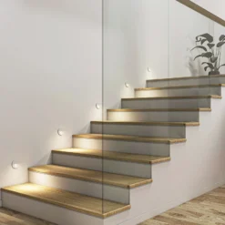 Arcchio Lámpara empotrable LED Vexi, Ø 7,5 cm, blanco, aluminio, CCT