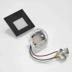 Arcchio Lámpara empotrable LED Vexi, 7,8 cm x 7,8 cm, negra, CCT