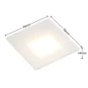 Arcchio Lámpara empotrable LED Vexi, 7,8 cm x 7,8 cm, blanco, CCT