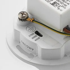 Arcchio Lámpara empotrable LED Vexi, 7,8 cm x 7,8 cm, blanco, CCT