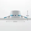 Arcchio Lámpara empotrable LED Milaine, blanca, atenuable, lote de 3