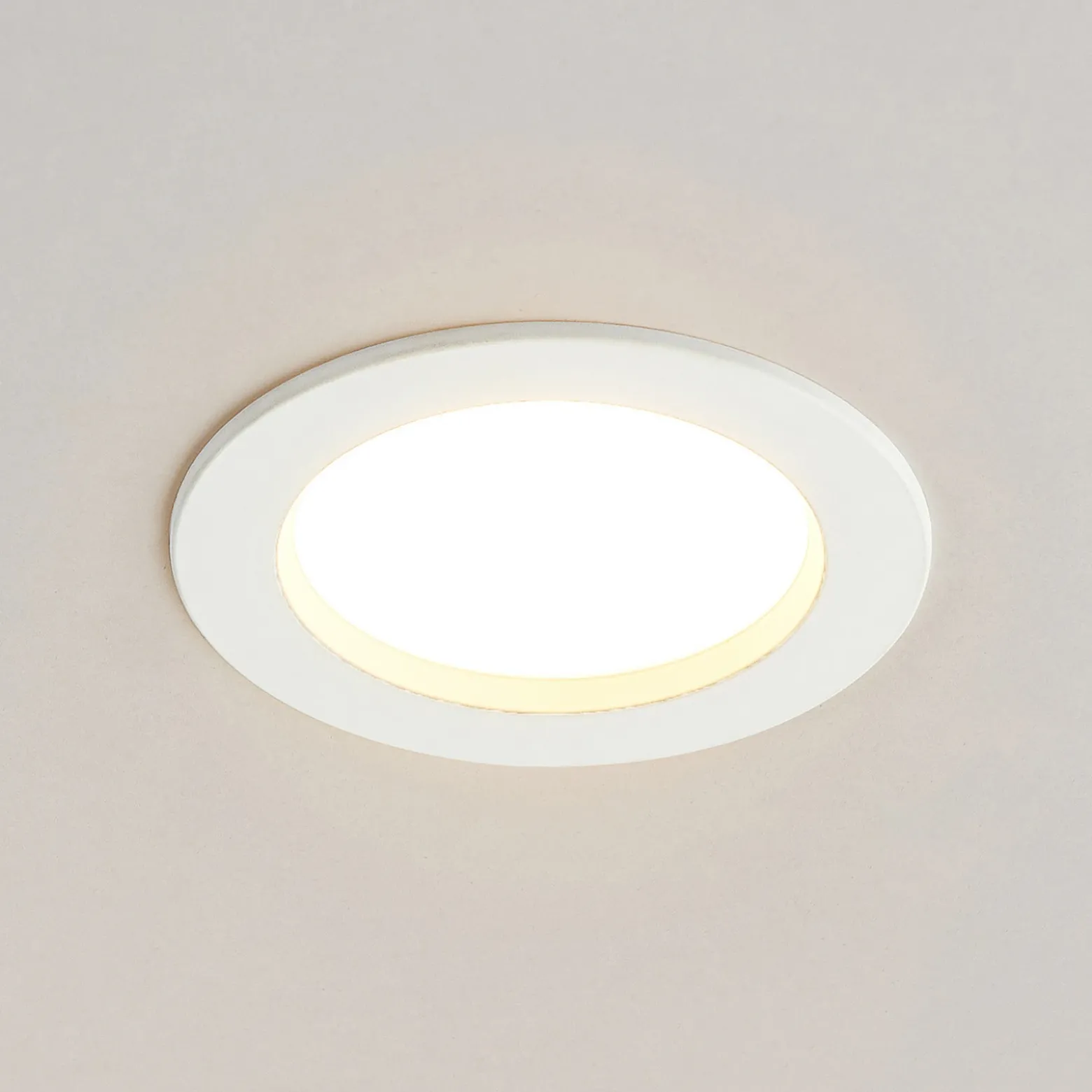 Arcchio Lámpara empotrable LED Milaine, blanca, atenuable, lote de 2