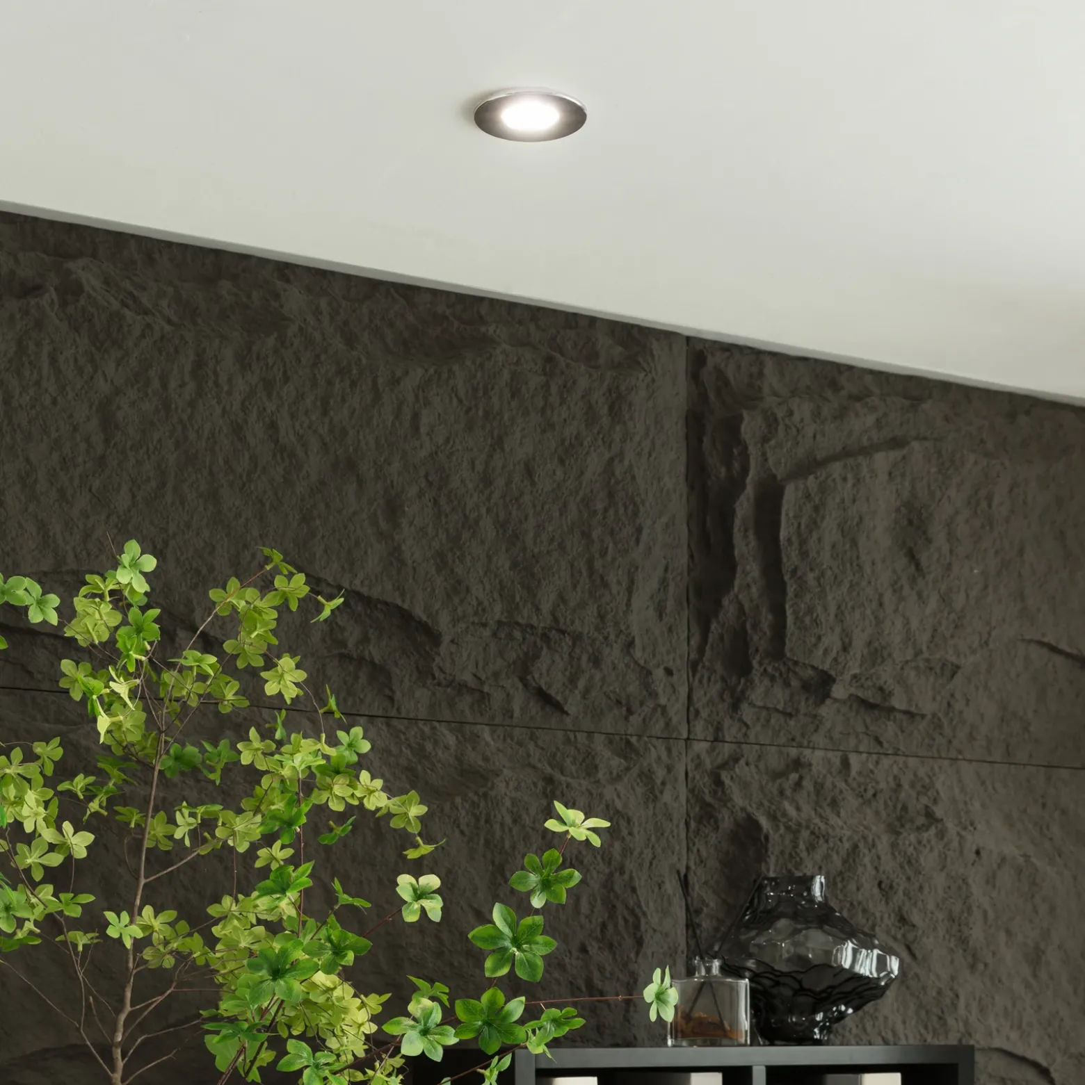 Arcchio Lámpara empotrable LED Elmon, IP65, cromo