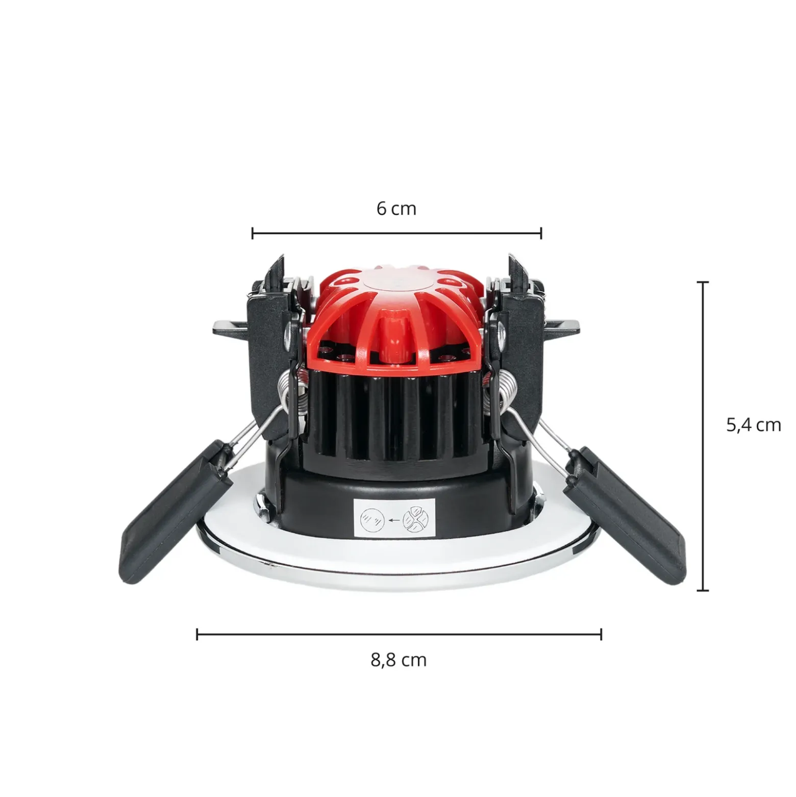 Arcchio Lámpara empotrable LED Elmon, IP65, cromo