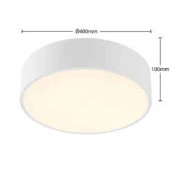 Arcchio Lámpara LED de techo Noabelle, Ø 40 cm, blanco, metal