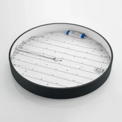 Arcchio Lámpara LED de techo Noabelle, Ø 80 cm, negra, metal