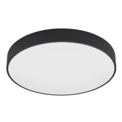 Arcchio Lámpara LED de techo Noabelle, Ø 80 cm, negra, metal