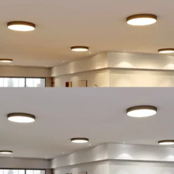 Arcchio Lámpara LED de techo Noabelle, Ø 80 cm, negra, metal
