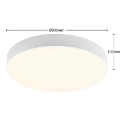 Arcchio Lámpara LED de techo Noabelle, Ø 80 cm, blanco, metal
