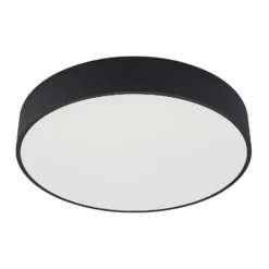 Arcchio Lámpara LED de techo Noabelle, Ø 60 cm, negra, metal
