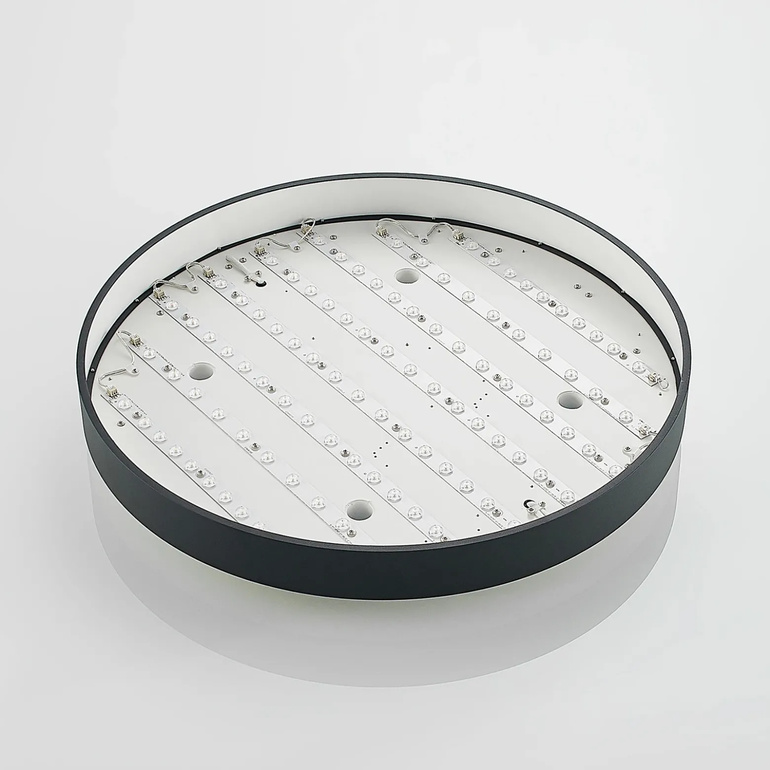 Arcchio lámpara LED de techo Vanida, negro, Ø 60 cm, arriba/abajo