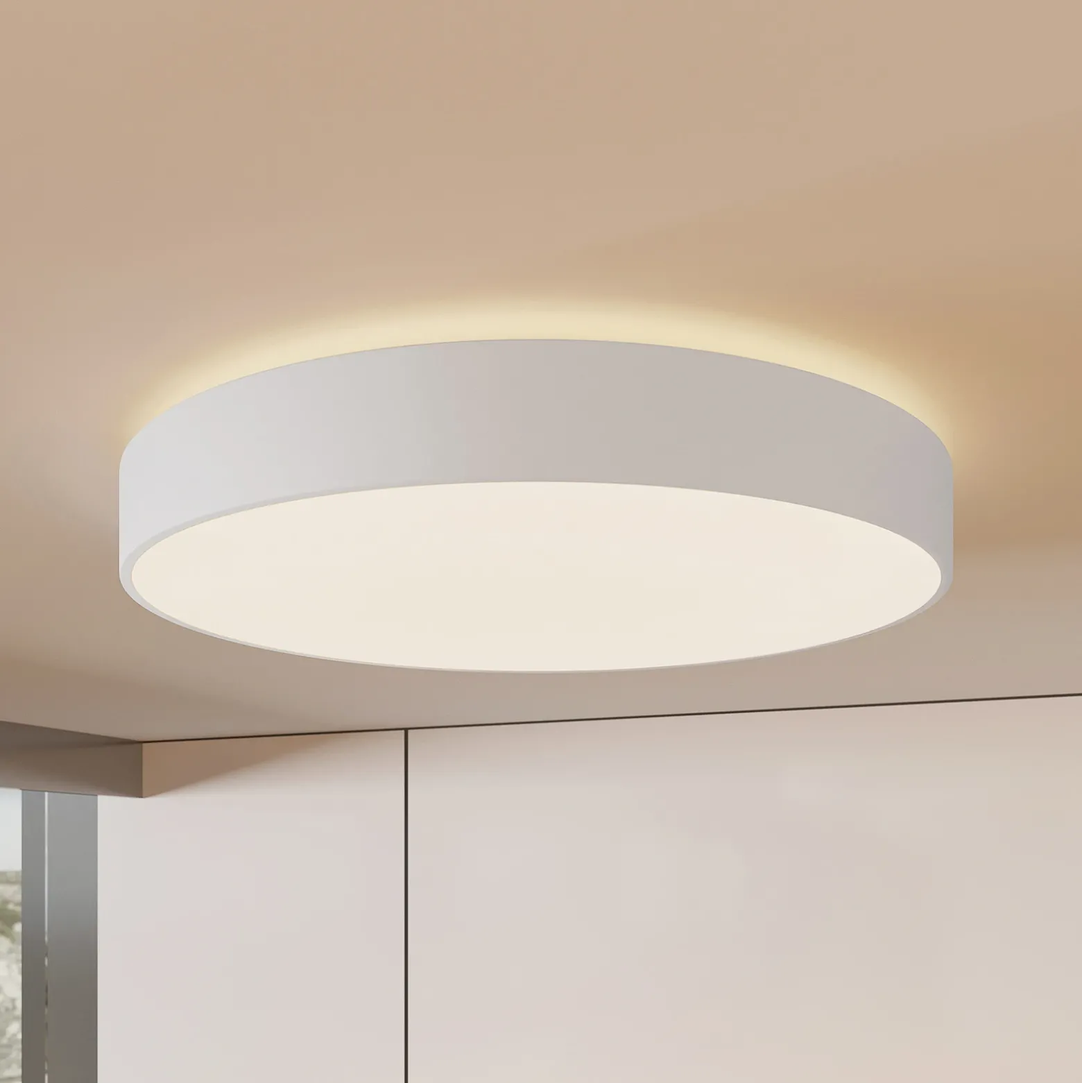 Arcchio lámpara LED de techo Vanida, blanco, Ø 60 cm, arriba/abajo